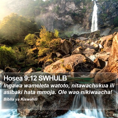Hosea 9:12 SWHULB Bible Verse Image