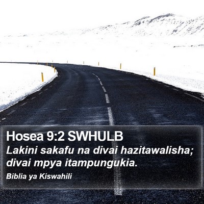 Hosea 9:2 SWHULB Bible Verse Image