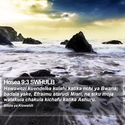 Hosea 9:3 SWHULB Bible Verse Image