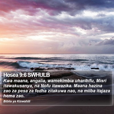 Hosea 9:6 SWHULB Bible Verse Image