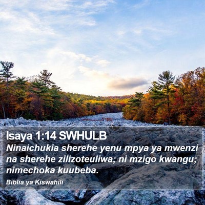 Isaya 1:14 SWHULB Bible Verse Image