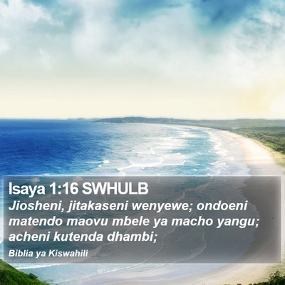 Isaya 1:16 SWHULB Bible Verse Image