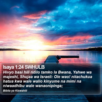 Isaya 1:24 SWHULB Bible Verse Image