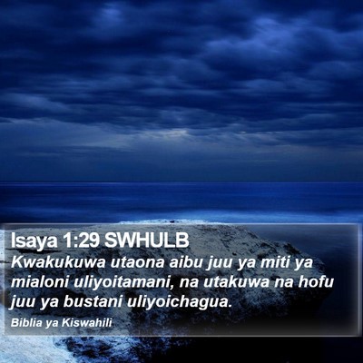 Isaya 1:29 SWHULB Bible Verse Image