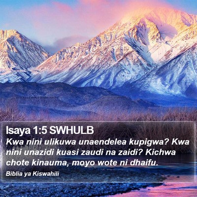 Isaya 1:5 SWHULB Bible Verse Image