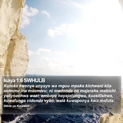 Isaya 1:6 SWHULB Bible Verse Image