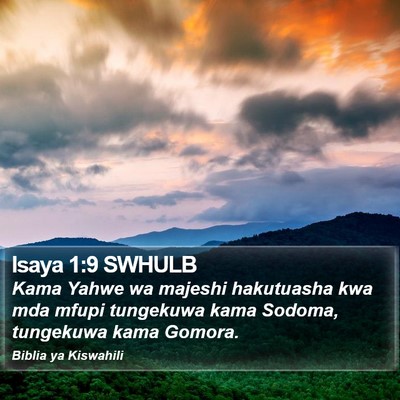 Isaya 1:9 SWHULB Bible Verse Image