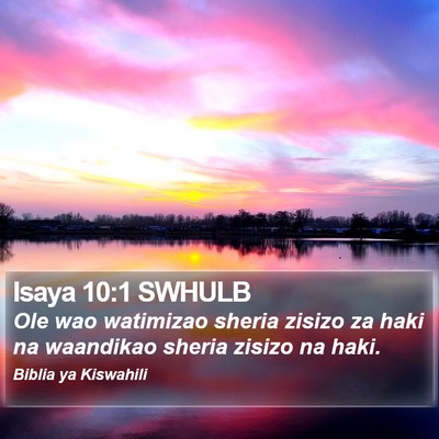 Isaya 10:1 SWHULB Bible Verse Image