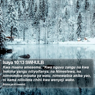 Isaya 10:13 SWHULB Bible Verse Image