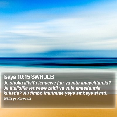 Isaya 10:15 SWHULB Bible Verse Image