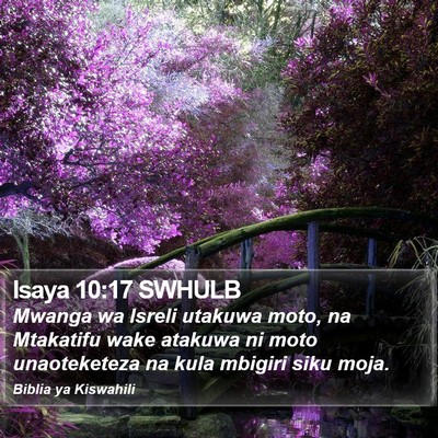 Isaya 10:17 SWHULB Bible Verse Image