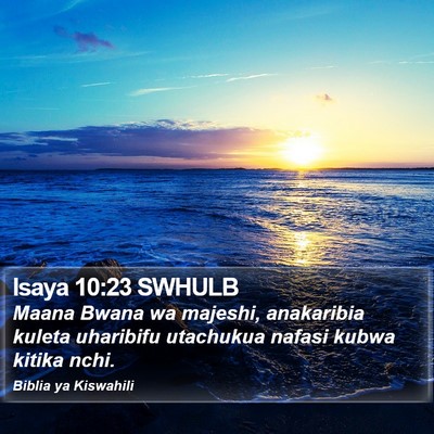 Isaya 10:23 SWHULB Bible Verse Image