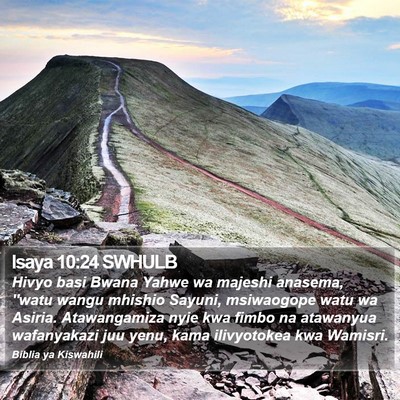 Isaya 10:24 SWHULB Bible Verse Image