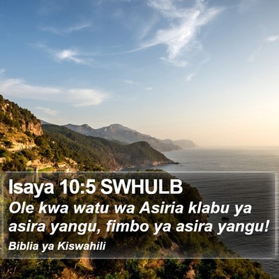 Isaya 10:5 SWHULB Bible Verse Image