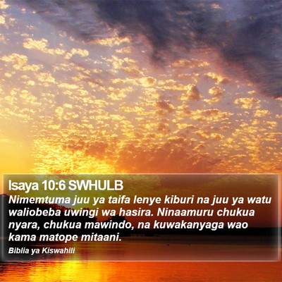 Isaya 10:6 SWHULB Bible Verse Image