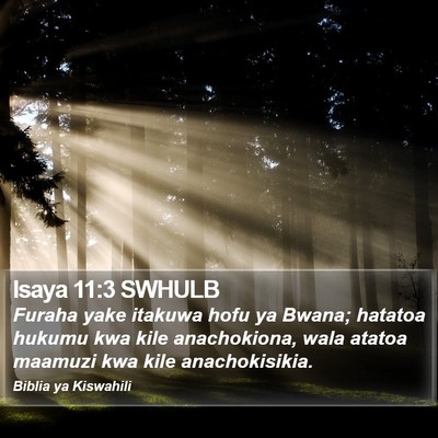 Isaya 11:3 SWHULB Bible Verse Image