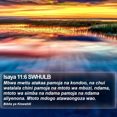 Isaya 11:6 SWHULB Bible Verse Image