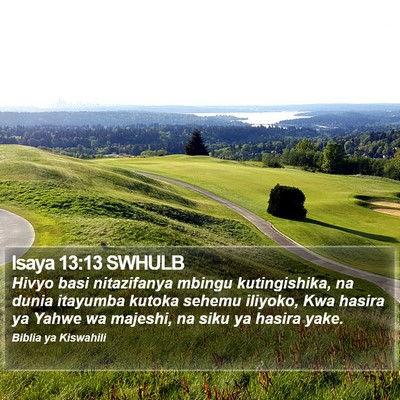 Isaya 13:13 SWHULB Bible Verse Image