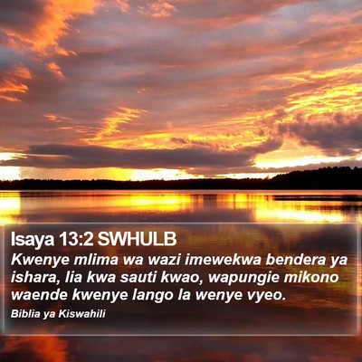 Isaya 13:2 SWHULB Bible Verse Image
