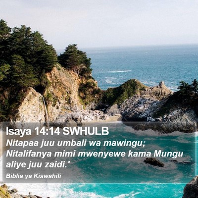 Isaya 14:14 SWHULB Bible Verse Image