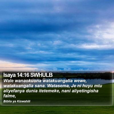 Isaya 14:16 SWHULB Bible Verse Image