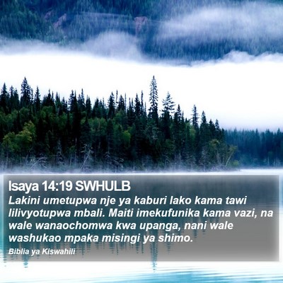 Isaya 14:19 SWHULB Bible Verse Image