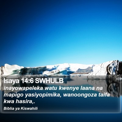 Isaya 14:6 SWHULB Bible Verse Image