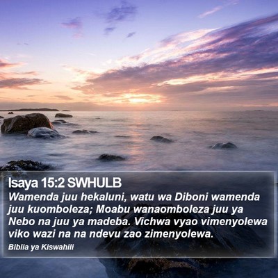 Isaya 15:2 SWHULB Bible Verse Image