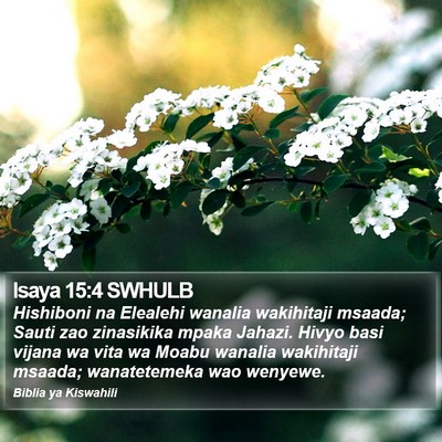 Isaya 15:4 SWHULB Bible Verse Image