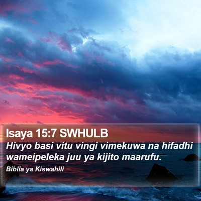 Isaya 15:7 SWHULB Bible Verse Image