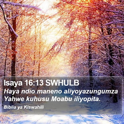 Isaya 16:13 SWHULB Bible Verse Image