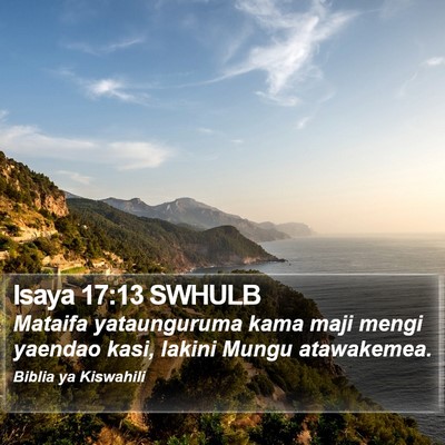 Isaya 17:13 SWHULB Bible Verse Image