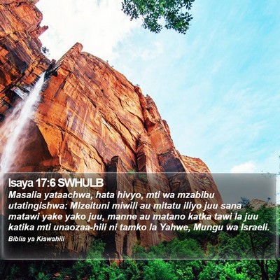 Isaya 17:6 SWHULB Bible Verse Image