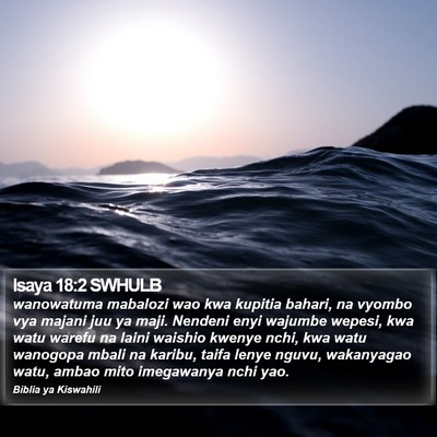 Isaya 18:2 SWHULB Bible Verse Image