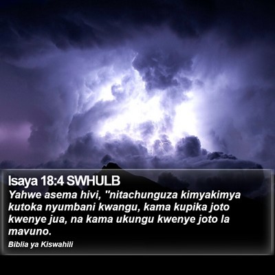 Isaya 18:4 SWHULB Bible Verse Image