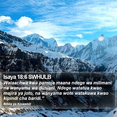 Isaya 18:6 SWHULB Bible Verse Image