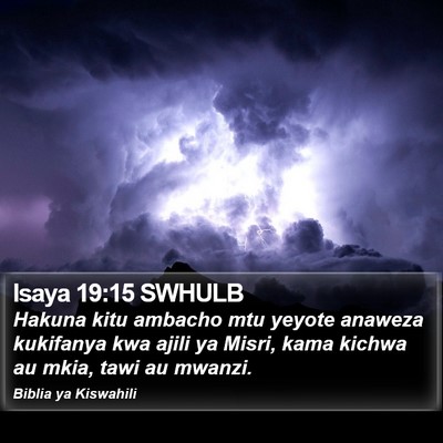 Isaya 19:15 SWHULB Bible Verse Image