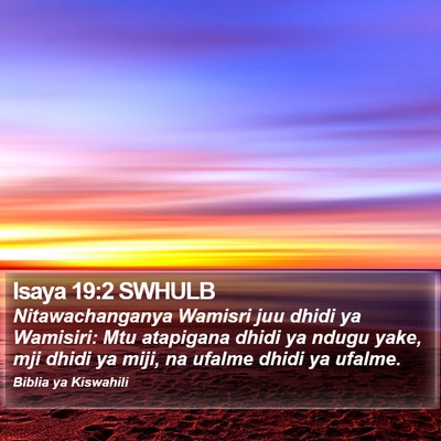Isaya 19:2 SWHULB Bible Verse Image