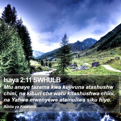 Isaya 2:11 SWHULB Bible Verse Image