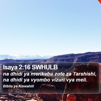 Isaya 2:16 SWHULB Bible Verse Image