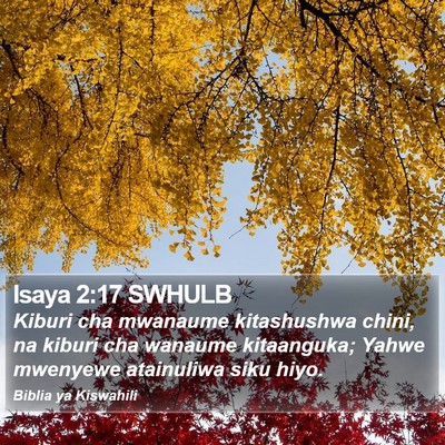 Isaya 2:17 SWHULB Bible Verse Image