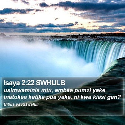 Isaya 2:22 SWHULB Bible Verse Image