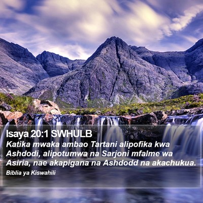 Isaya 20:1 SWHULB Bible Verse Image