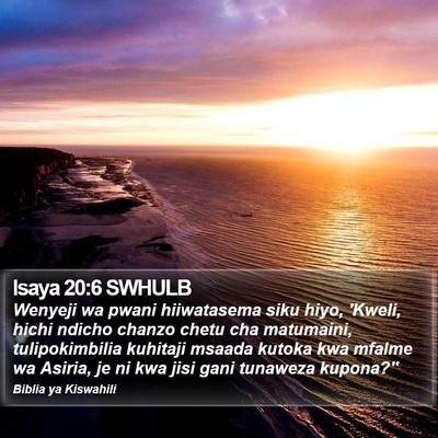 Isaya 20:6 SWHULB Bible Verse Image