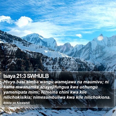 Isaya 21:3 SWHULB Bible Verse Image