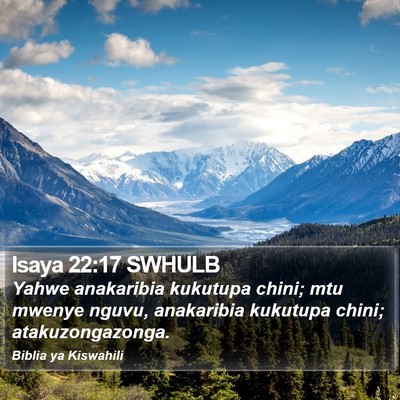 Isaya 22:17 SWHULB Bible Verse Image