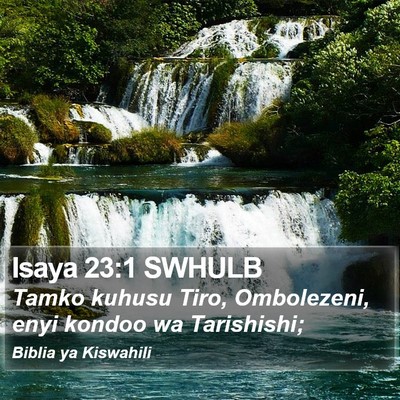 Isaya 23:1 SWHULB Bible Verse Image