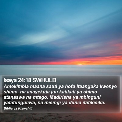 Isaya 24:18 SWHULB Bible Verse Image