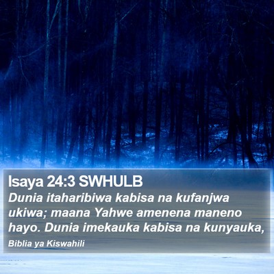 Isaya 24:3 SWHULB Bible Verse Image