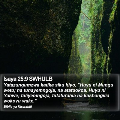 Isaya 25:9 SWHULB Bible Verse Image